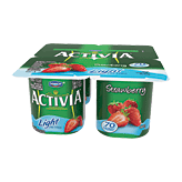 Dannon&nbsp;Activia Light Fat Free Yogurt&nbsp;Strawberry 4 Oz Full-Size Picture